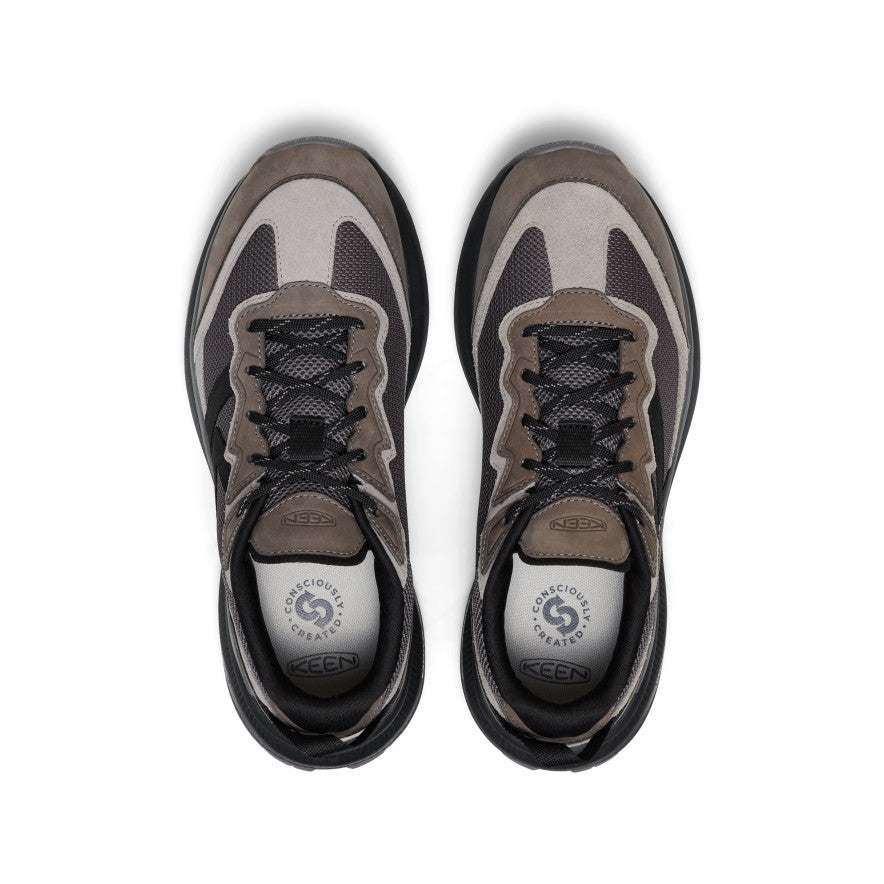 Men's WK500 Leather Walking Shoe Steel Grey/Black | Keen