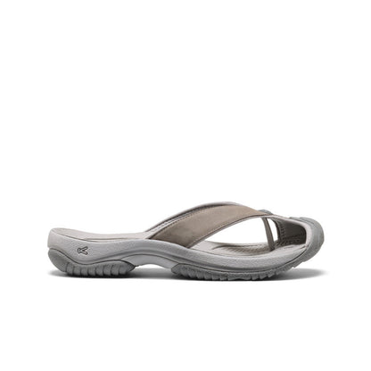 Men's Waimea Leather Flip-Flop Monochrome/Steel Grey | Keen
