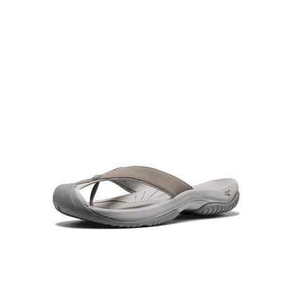 Men's Waimea Leather Flip-Flop Monochrome/Steel Grey | Keen