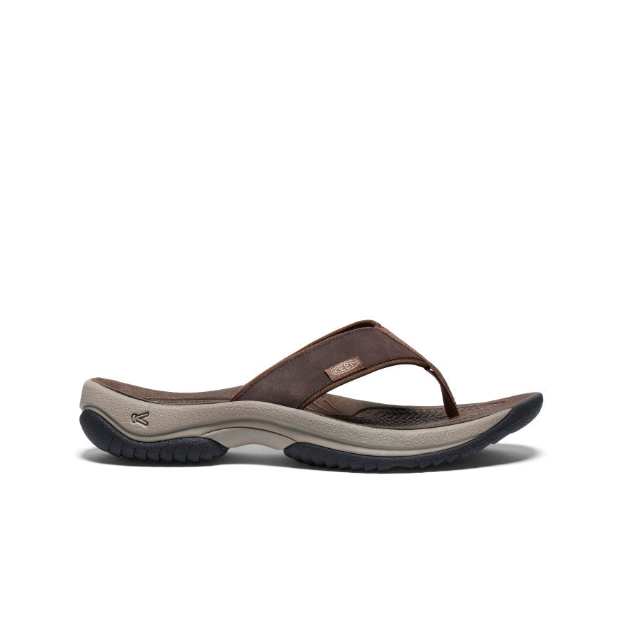 Men's Kona Leather Flip-Flop Java/Dark Earth | Keen