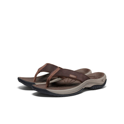 Men's Kona Leather Flip-Flop Java/Dark Earth | Keen