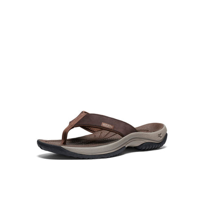 Men's Kona Leather Flip-Flop Java/Dark Earth | Keen