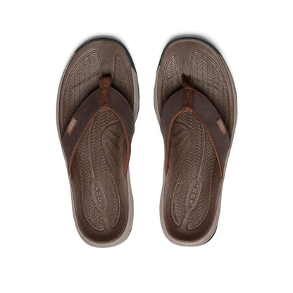 Men's Kona Leather Flip-Flop Java/Dark Earth | Keen