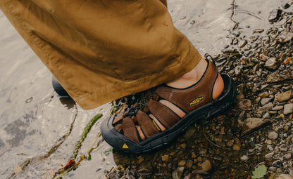 Men's Newport Leather Sandal Bison | Keen