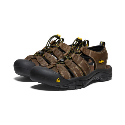 Men's Newport Leather Sandal Wide Bison | Keen