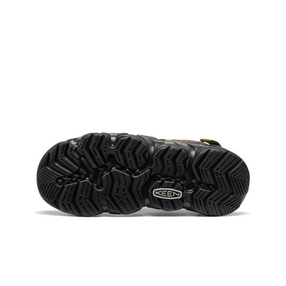 Men's Hyperport Fisherman Leather Sandal Dark Olive/Black | Keen