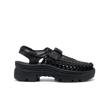 All Gender UNEEK PLT Mary Jane Sneaker Black Smooth Lea | Keen