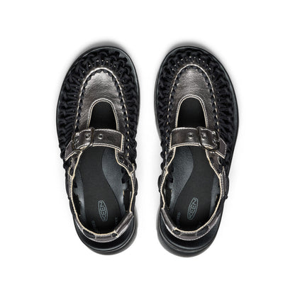 All Gender UNEEK PLT Mary Jane Sneaker Silver/Black | Keen