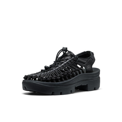 All Gender UNEEK PLT Sneaker Black Smooth Lea | Keen