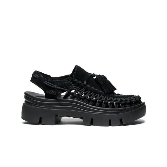 All Gender UNEEK PLT Tassel Sneaker Black/Black | Keen
