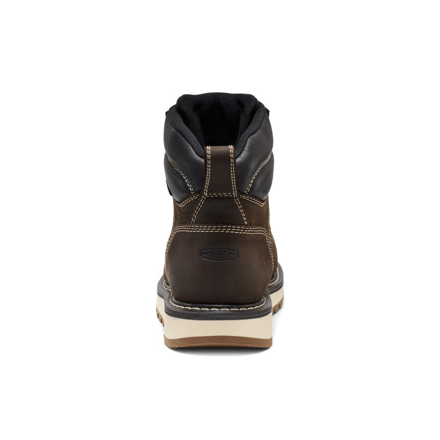 Men's Cincinnati 6" Waterproof Boot (Carbon Toe) Dark Chocolate/Sandshell | Keen