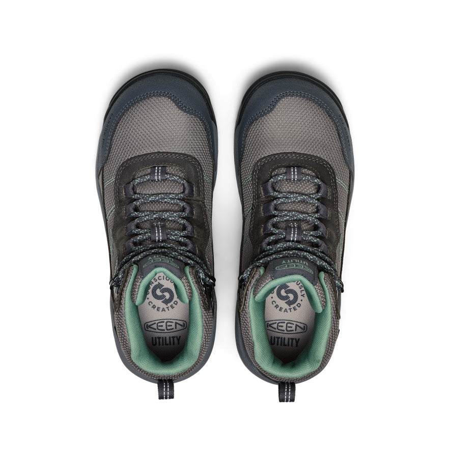 Women's Skokie Waterproof Work Boot (Carbon Toe) Magnet/Black | Keen