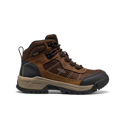 Women's Skokie Waterproof Work Boot (Soft Toe) Bison/Black | Keen
