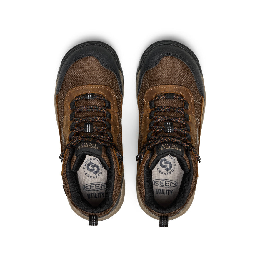 Women's Skokie Waterproof Work Boot (Soft Toe) Bison/Black | Keen