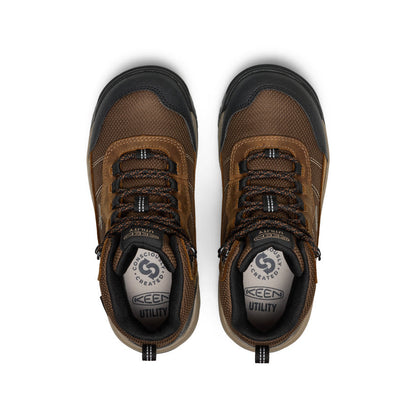 Women's Skokie Waterproof Work Boot (Soft Toe) Bison/Black | Keen