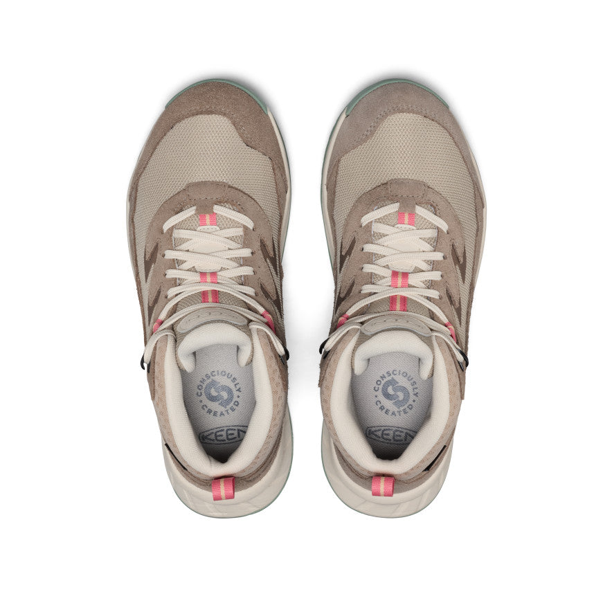 Women's Hightrail Waterproof Hiking Boot Brindle/Pink Lemonade | Keen