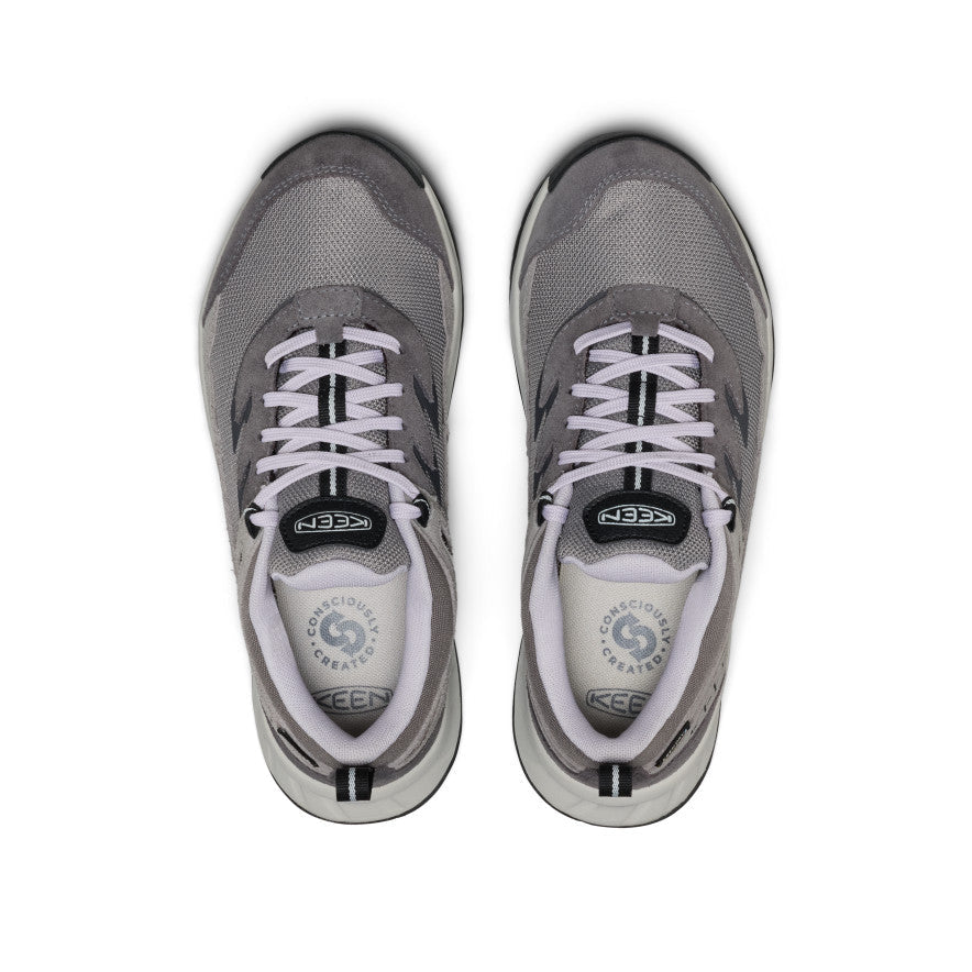 Women's Hightrail Waterproof Hiking Shoe Steel Grey/Thistle | Keen