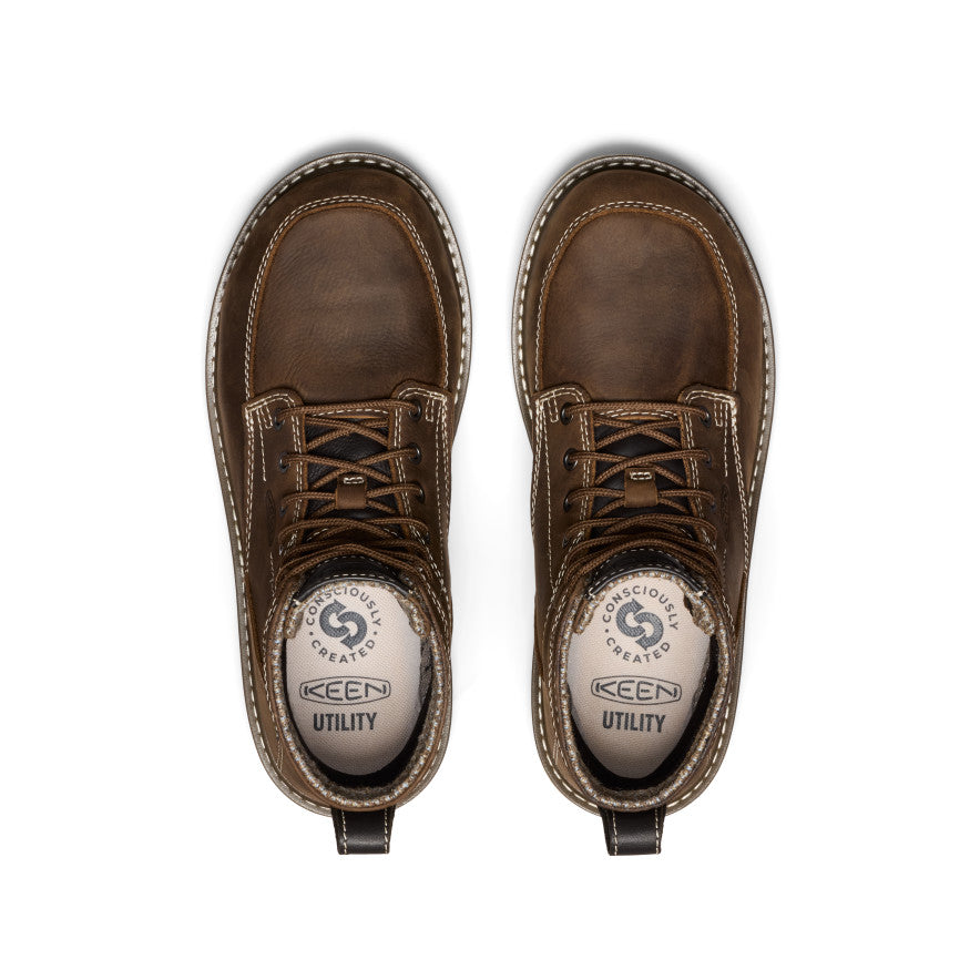 Women's San Jose 6" Waterproof Boot (Aluminum Toe) Cascade Brown/Gum | Keen