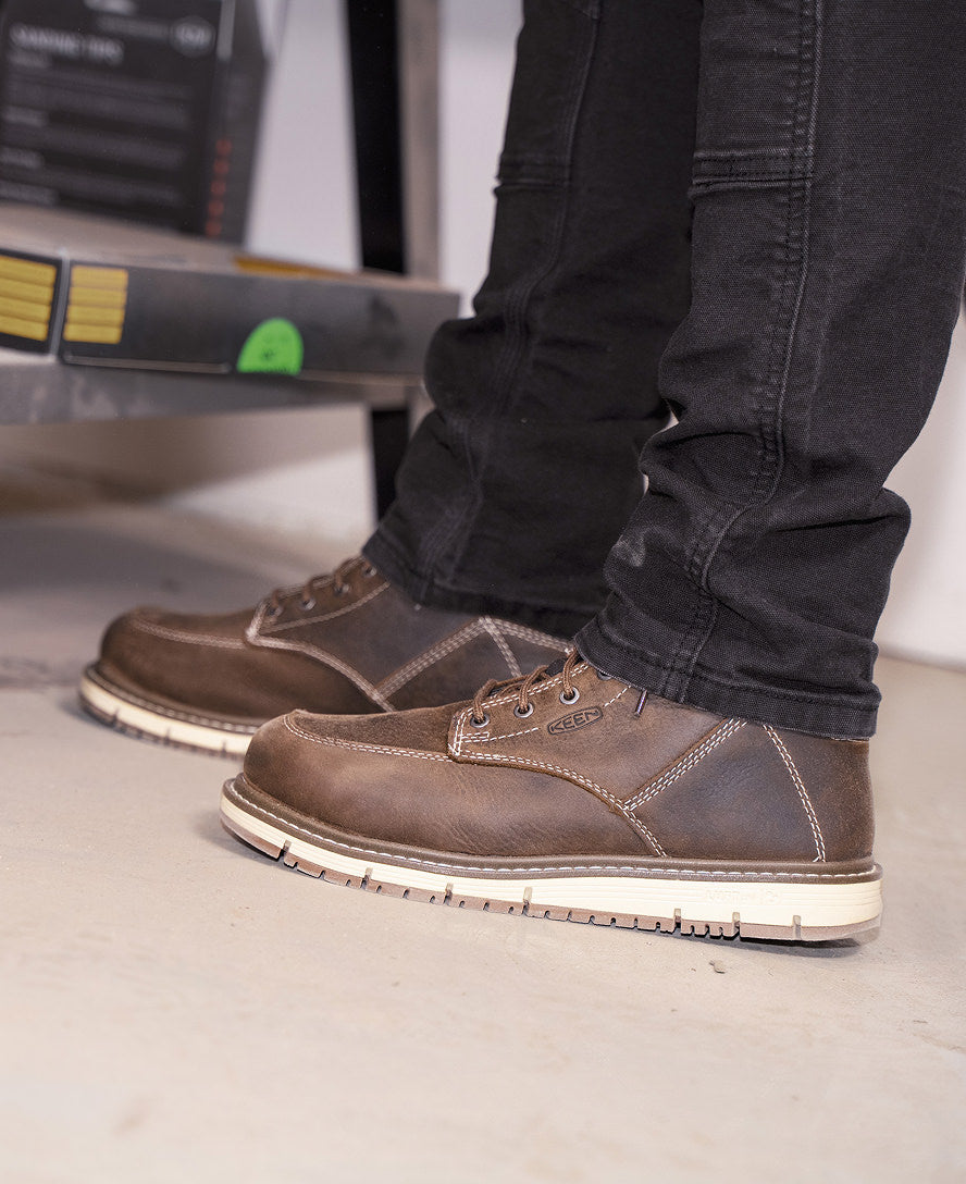 Women's San Jose 6" Waterproof Boot (Aluminum Toe) Cascade Brown/Gum | Keen
