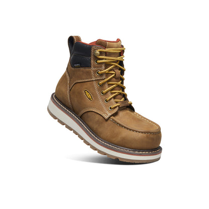 Women's Cincinnati 6" Waterproof Boot (Carbon Toe) Belgian/Sandshell | Keen
