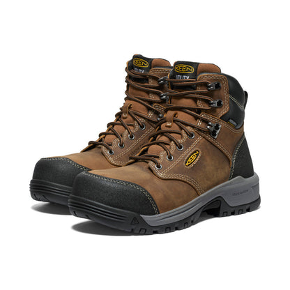 Women's Evanston 6" Waterproof Boot (Carbon Toe) Bison/Black | Keen