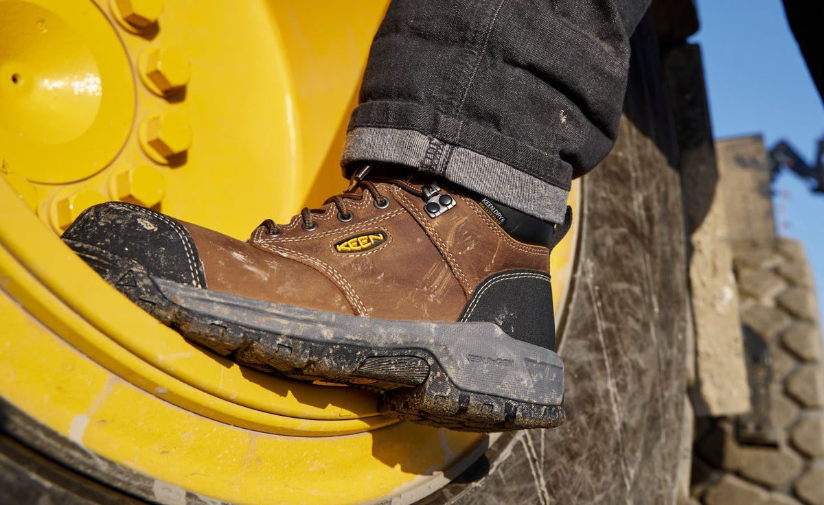 Women's Evanston 6" Waterproof Boot (Carbon Toe) Bison/Black | Keen