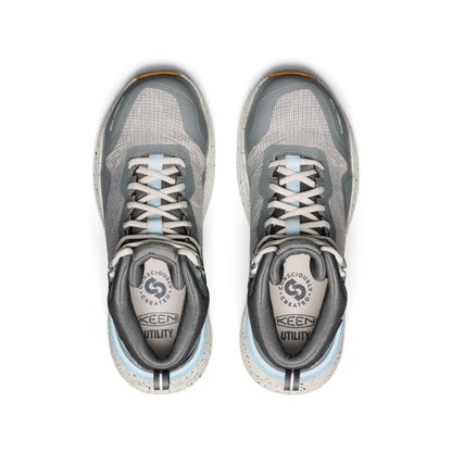 Women's Synchro Waterproof Work Boot (Carbon Toe) Steel Grey/Gum | Keen