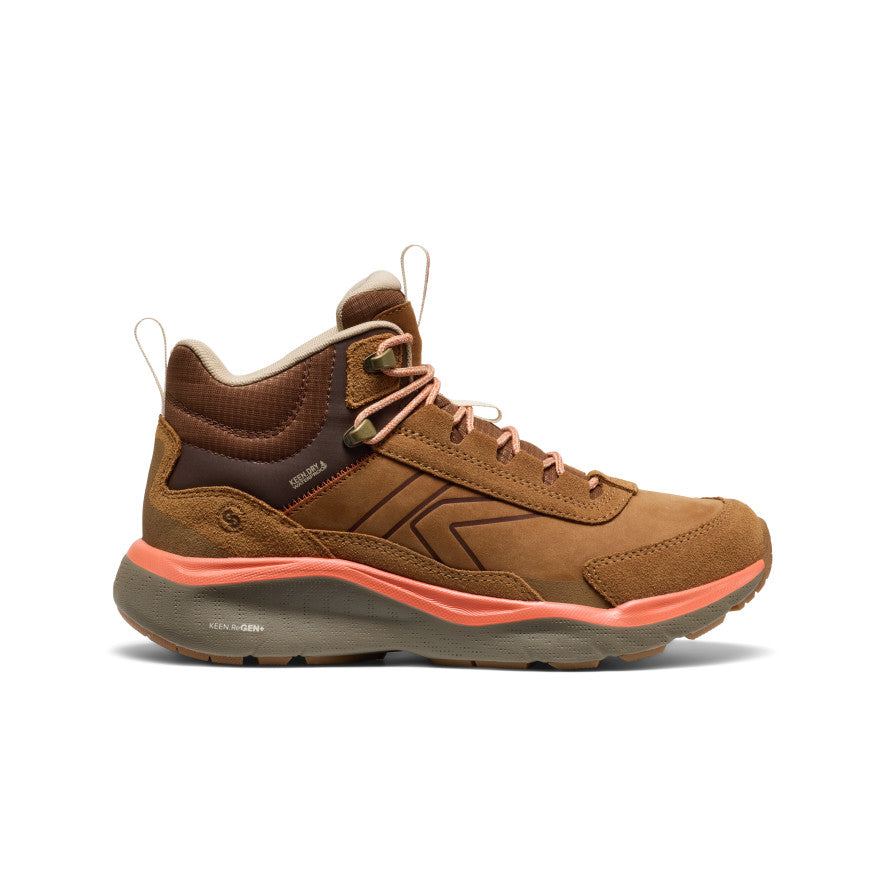 Women's Leiki Waterproof Leather Hiking Boot Chipmunk/Bison | Keen