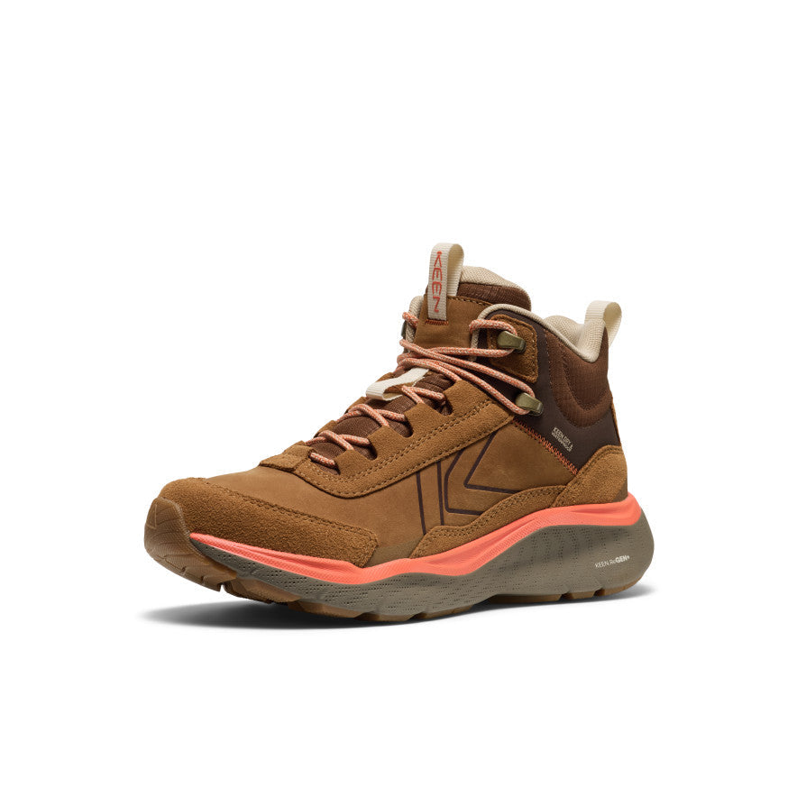 Women's Leiki Waterproof Leather Hiking Boot Chipmunk/Bison | Keen