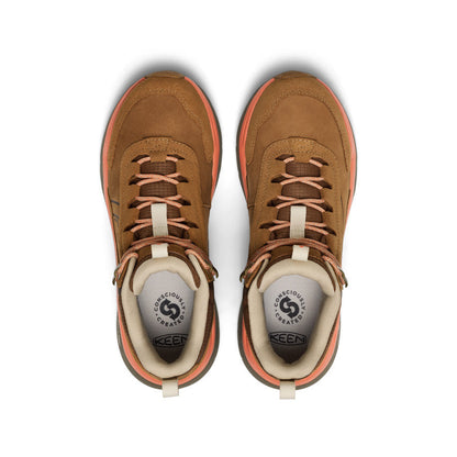 Women's Leiki Waterproof Leather Hiking Boot Chipmunk/Bison | Keen