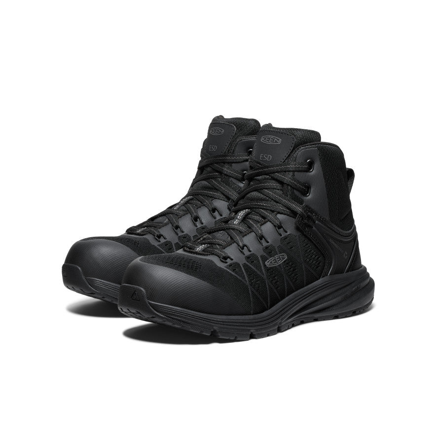 Women's Vista Energy Mid ESD (Carbon Toe) Black/Black | Keen