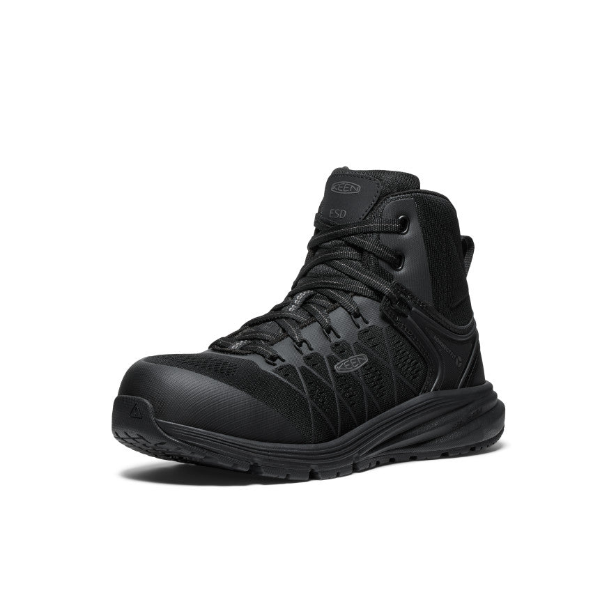 Women's Vista Energy Mid ESD (Carbon Toe) Black/Black | Keen