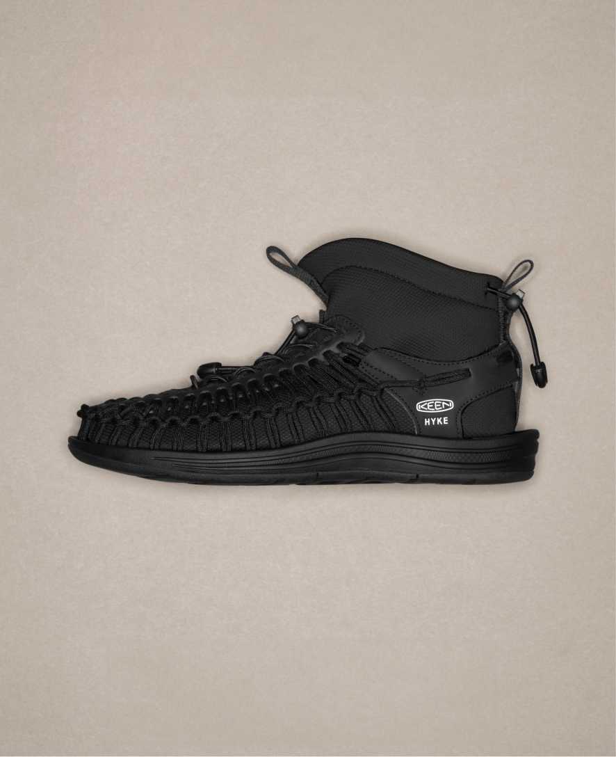 Women's UNEEK High Top x HYKE HYKE Black | Keen