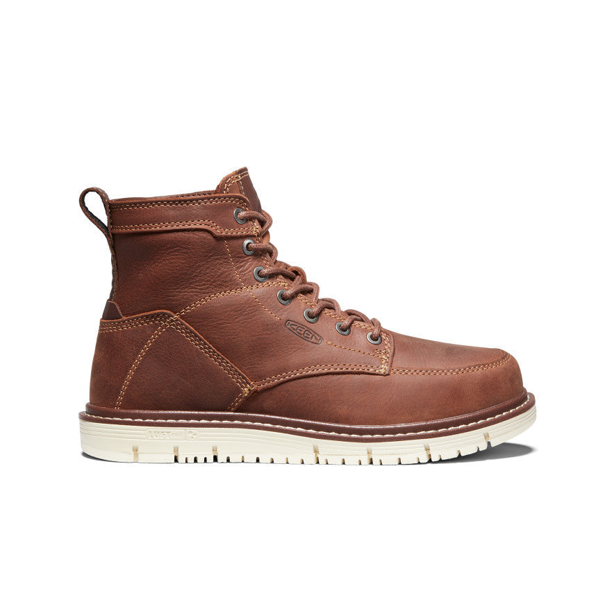 Women's San Jose 6" Boot (Soft Toe) Gingerbread/Off White | Keen