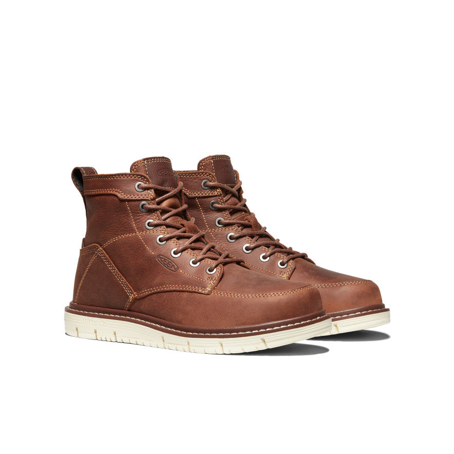 Women's San Jose 6" Boot (Soft Toe) Gingerbread/Off White | Keen