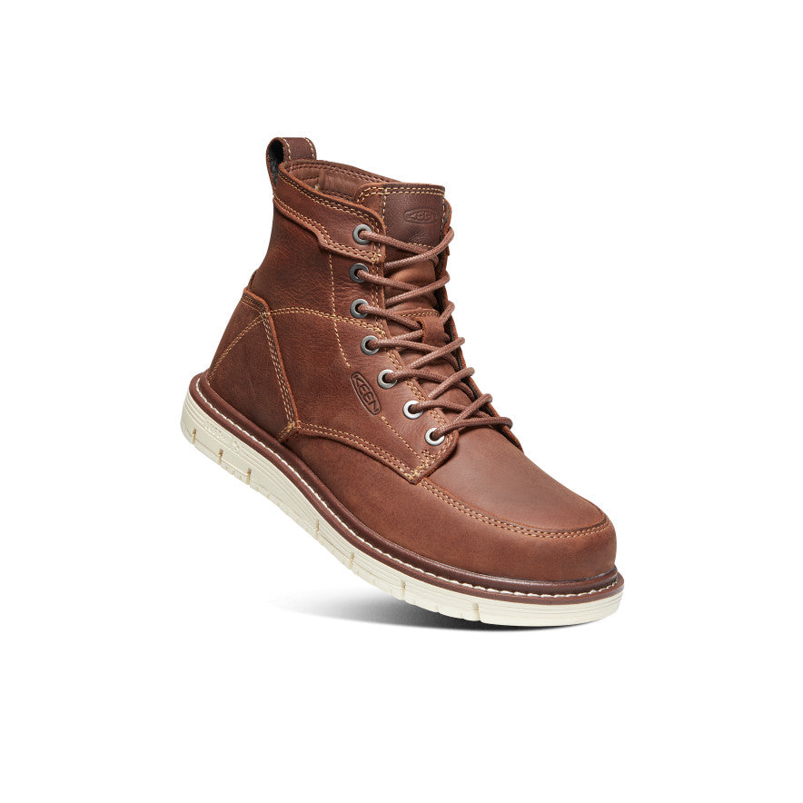Women's San Jose 6" Boot (Soft Toe) Gingerbread/Off White | Keen