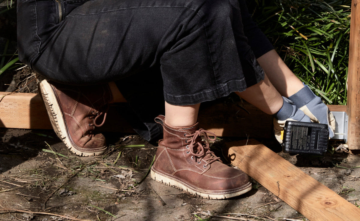 Women's San Jose 6" Boot (Soft Toe) Gingerbread/Off White | Keen