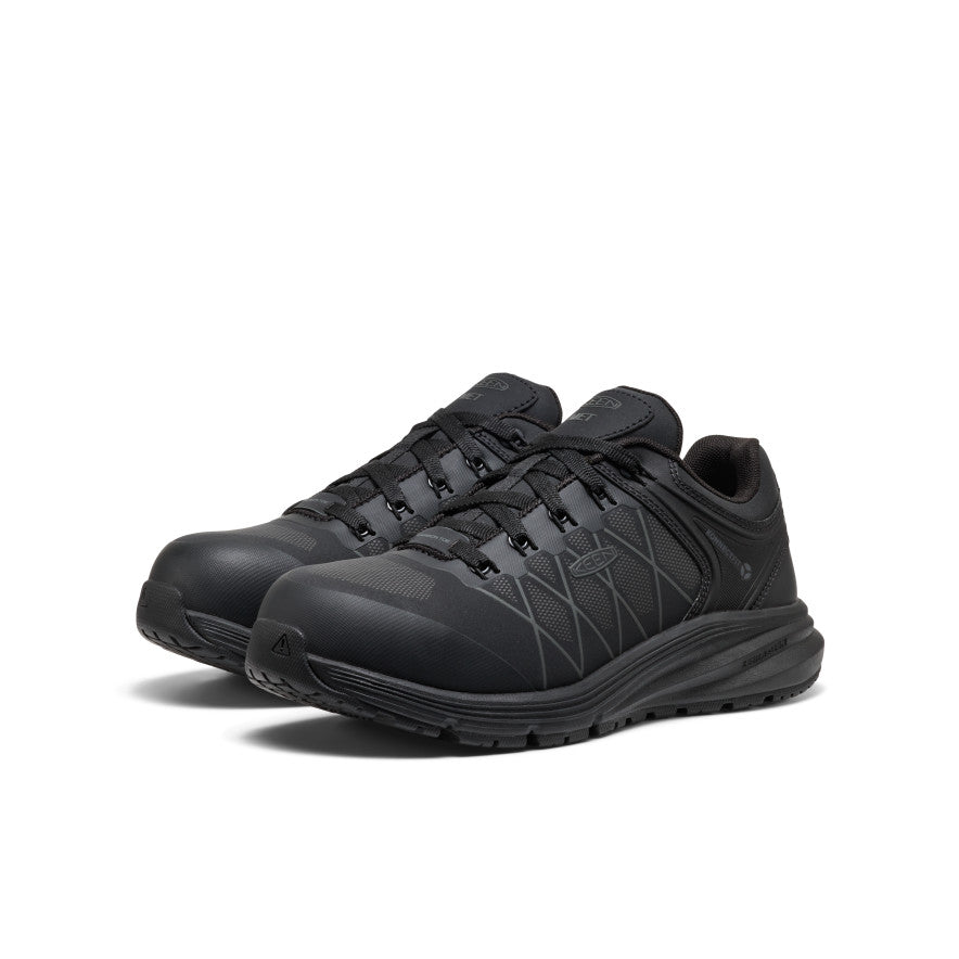 Women's Vista Energy XT Work Sneaker INT MET (Carbon Toe) Black/Magnet | Keen