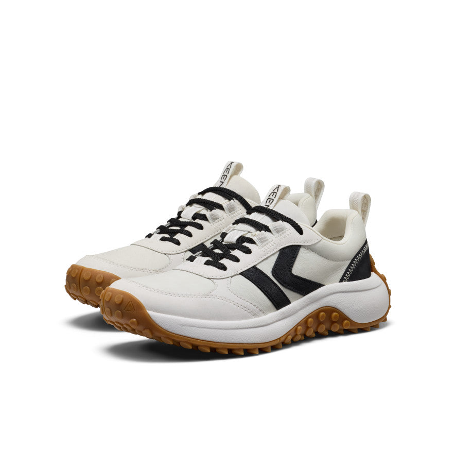 Women's KS86 Leather Sneaker Star White/Black | Keen