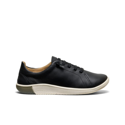 Women's KNX Leather Sneaker Black/Star White | Keen