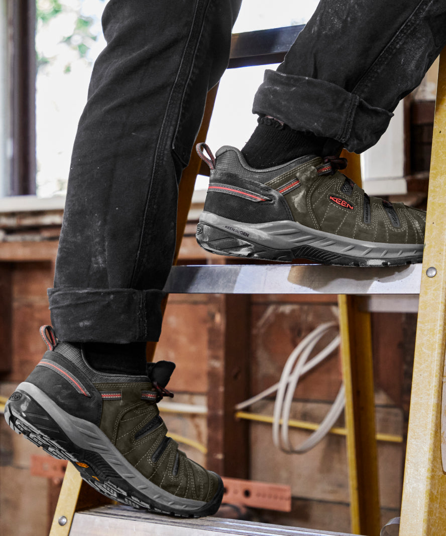 Women's Flint II (Steel Toe) Magnet/Rose | Keen