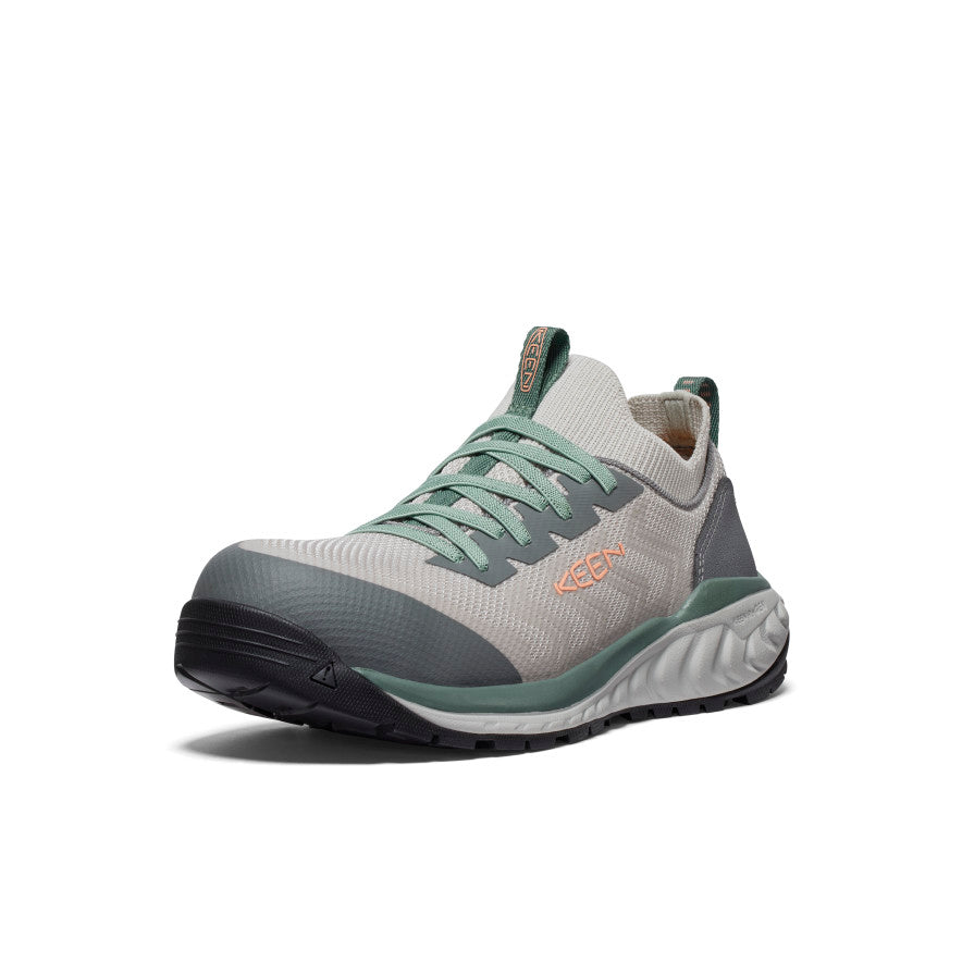 Women's Arvada Shift Work Sneaker (Carbon Toe) Steel Grey/Granite Green | Keen