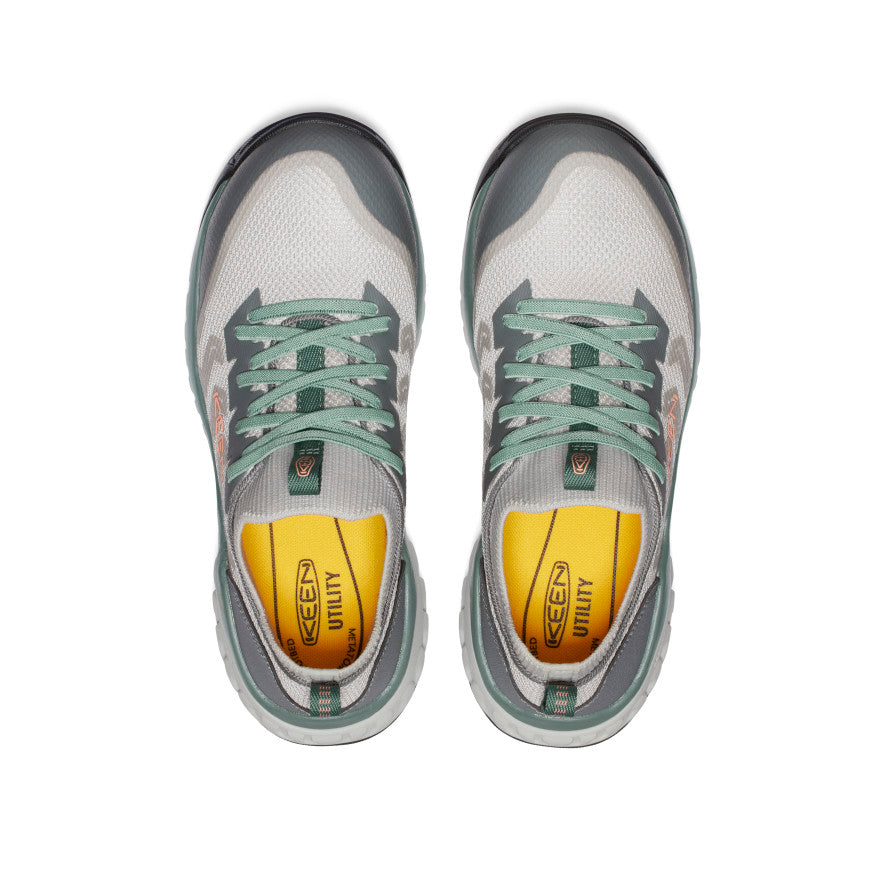 Women's Arvada Shift Work Sneaker (Carbon Toe) Steel Grey/Granite Green | Keen