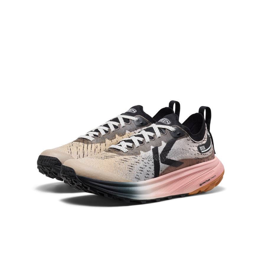 Women's Seek Trail Running Shoe Black/Sunset Sand | Keen