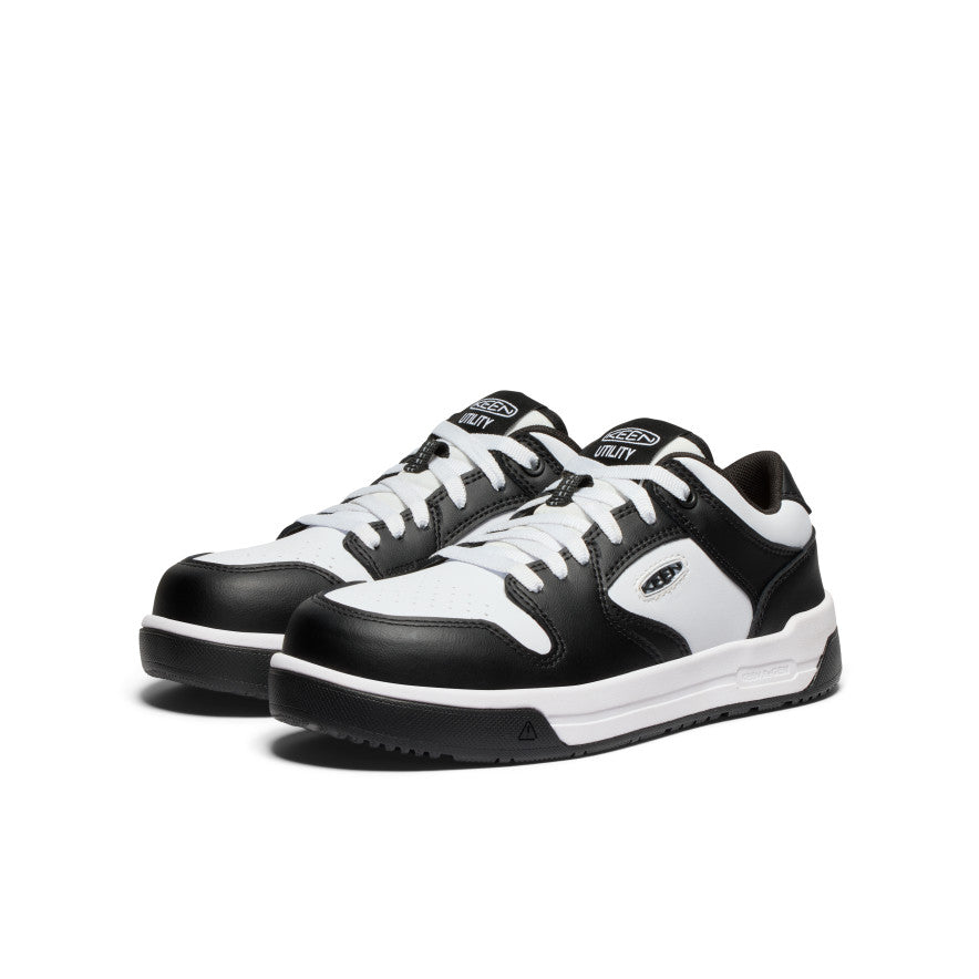 Women's Overton Work Shoe (Carbon Toe) Star White/Black | Keen