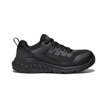 Women's Arvada ESD Work Sneaker (Carbon Toe) Black/Black | Keen