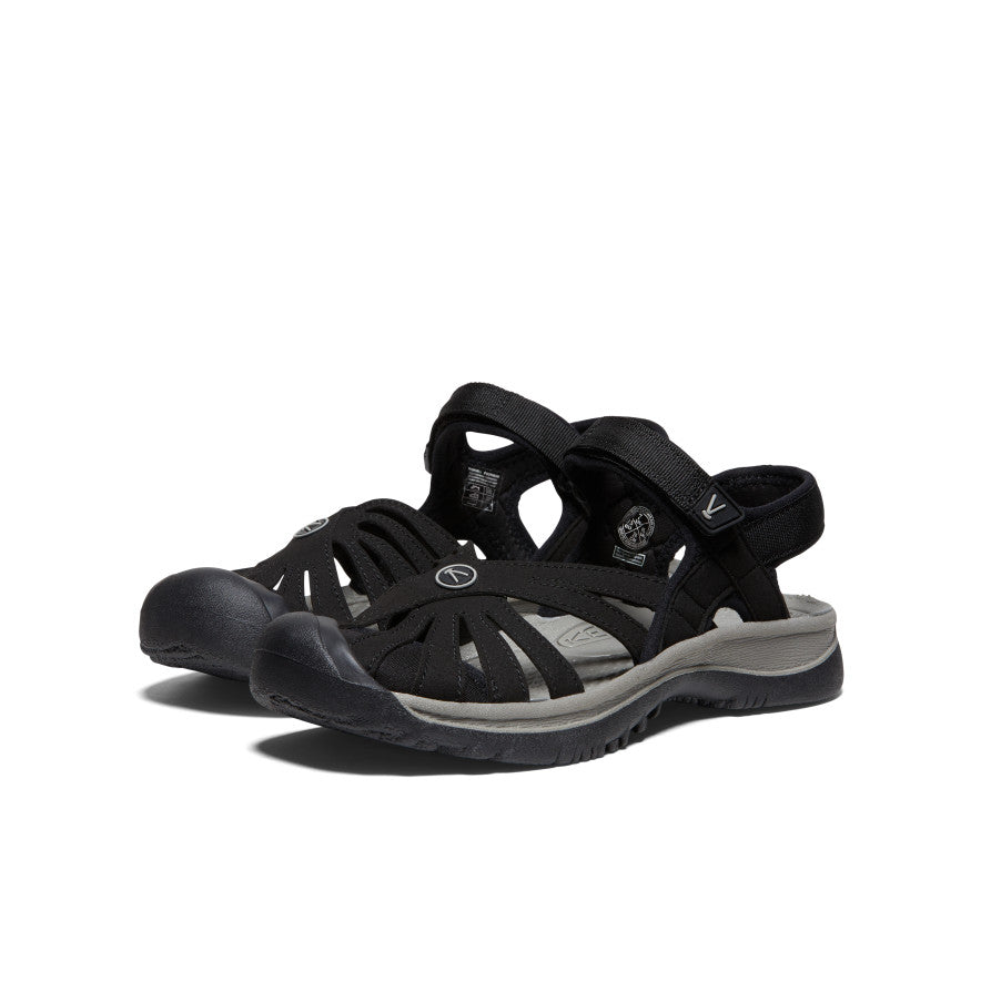 Women's Rose Sandal Black/Neutral Gray | Keen