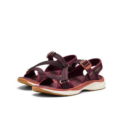 Women's Leiki Open-Toe Sandal Fig/Burnt Brick | Keen