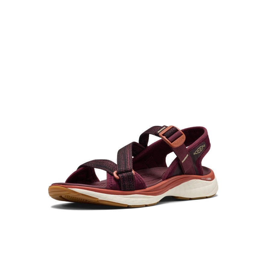 Women's Leiki Open-Toe Sandal Fig/Burnt Brick | Keen
