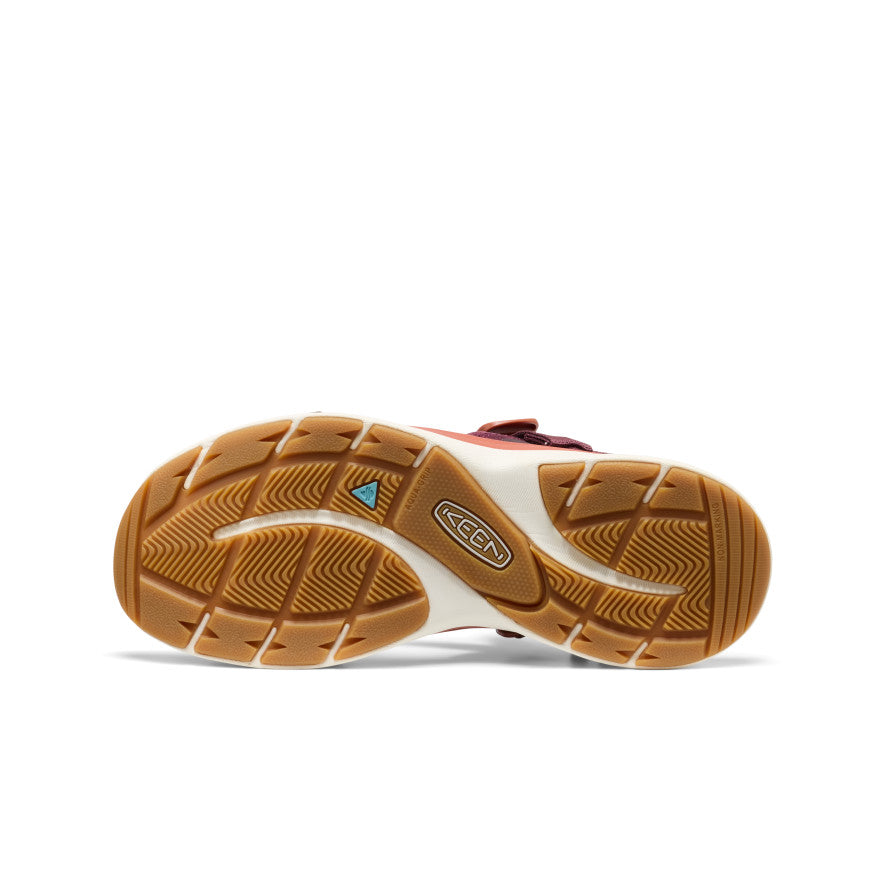 Women's Leiki Open-Toe Sandal Fig/Burnt Brick | Keen